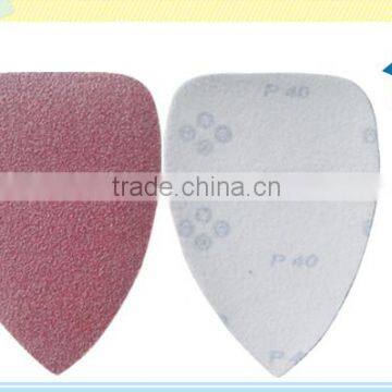 Peltate aluminium oxide abrasive cloth