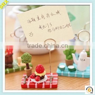 2015 newest cake fashion memo holder clip custom made plastic memo clips