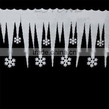 Cheap 2pcs White Snowflake Ice Strip Christmas X'mas Window Decoration Ornament Party photo-3