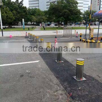 Security Retractable Bollard / Semi - Automatic Rising Blocker With 304 Stainless Steel photo-5