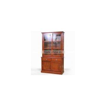 Furniture Partial Display Cabinet With Glass Door Teak Wood photo-2