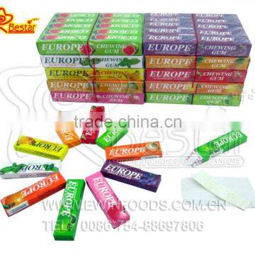 Hot Sale!!! Europe Cup 5 Sticks Chewing Gum Candy