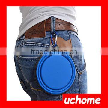 UCHOME New Design Portable Folded Silicone Travel Pet Bowl/Eco-Friendly Pet Bowl photo-5