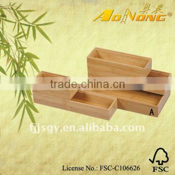 5pcs bamboo storage box