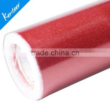Korea Quality Sticky Backing Film PU Flex Glitter Heat Transfer Vinyl Film for Tshirt photo-3