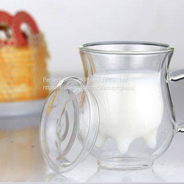 Milk Cup Double Wall Milk Glass Cup Restaurant and Hotel Cups Coffee Cups photo-2