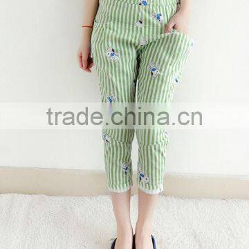 figuring strip harem long pants
