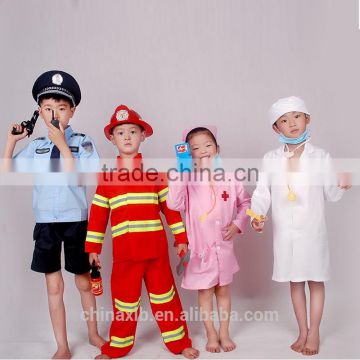 medical uniform for kids, wholesale polyester,fireman uniform for children,policeman for children