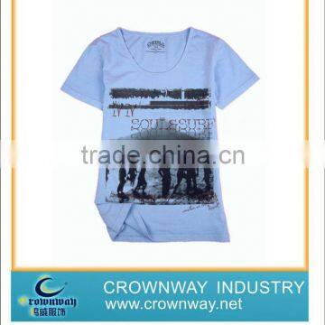 Customized Printing for Mens Garment Dye Tee Shirts