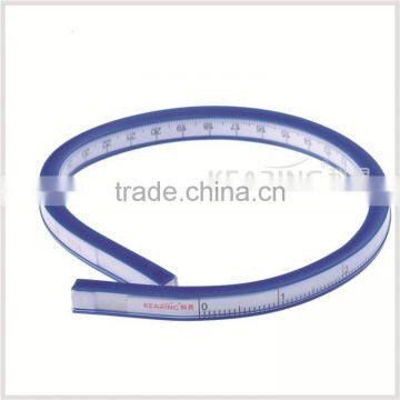 Kearing Brand Flexible Curve Ruler, 30cm & 12'' Length Flexible Ruler for Curve Line Drawing, Blue or Red Ruler Colour #KF30 photo-2