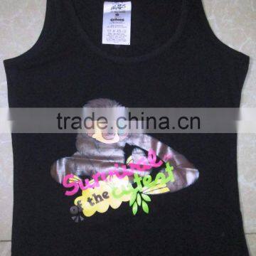 cheap girls tank top with sticker print