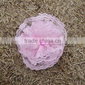 2015 Exquisite Workmanship Non-fading Wholesale Fancy Chiffon Lace Flowers photo-2