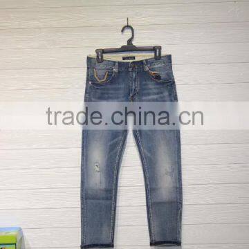 GZY Fashion Wash Denim Jeans Men Maternity Jeans Pant and Shirt photo-5