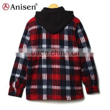 Manufacturers in China Plaids Men Stock Polar Fleece Promotion Jacket photo-2