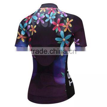 Professional Custom Lady Bicycle Women Wear Best Cool Design Female Cycling Jersey With Lower Collar photo-2