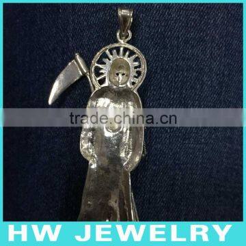 Final Destination, Death Pendant. Sterling Silver Jewelr Pendant. photo-5