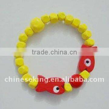 fashion wood beads bracelets, color bead jewelry, wood bracelet jewelry for children