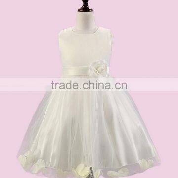 2016 New Arrival Lace Flower Kids Dress Baby Girl Party Dress With Rose Detail Princess Wedding Dress For Children photo-4