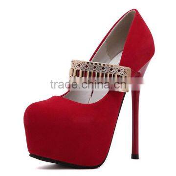 2017 Lady Fashion High Heel Christmas Shoes