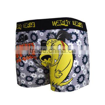 Plastisol Printed Cartoon Men's Spandex Cotton Underwear Boxer Briefs for Man photo-2