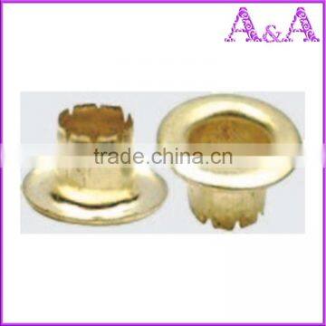 High quality metal brass eyelets and grommets for shoes handbag