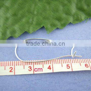 200PCs Silver Plated Ear Wires 16x38mm photo-2