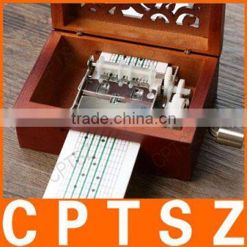 15 Sound Hand Paper Tape And Music Box Retro Wood/Wooden Music Box/Engraved Music Box photo-4