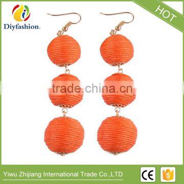 New Hot Ball Layer Color Wedding Statement Earrings For Women Fashion Jewelry Drop Dangle Earrings photo-3