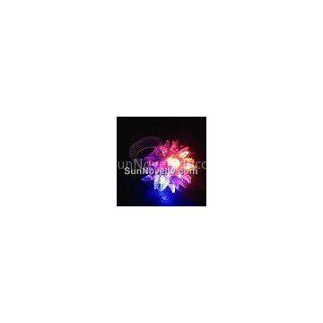 Non - Odour Yellow, Red, Blue Flashing Spikey Ring / Flashing LED Rings OEM SR-LR27