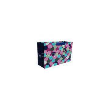 Personalised Paper Carrier Bags Round Dot Square Bottom for Gift