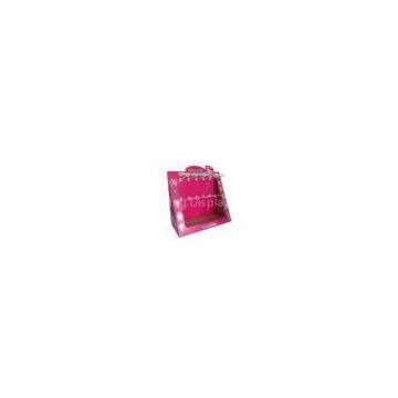 Pink Corrugated Cute Pop Cardboard Counter Displays fixtures ENCD002 with graphic design