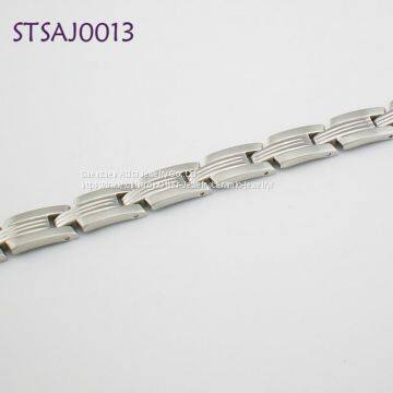 Stainless Steel Alloy Fashion Charm Bracelet Silver Plated photo-3