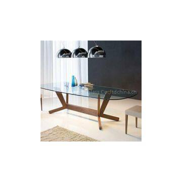 Oval Glass Dining Table Top