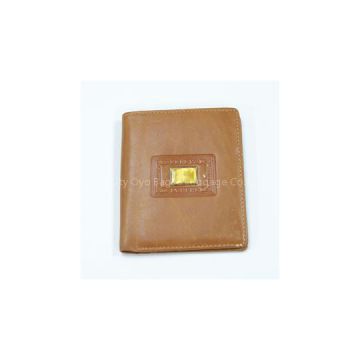 Stone Inlaid-Fashionable Genuine Leather Man Wallets