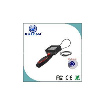 Waterproof industrial endoscope inspection camera with 8.0 and 5.5 mm articulation probe