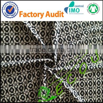 rayon/polyester knit jacquard jersey fabric