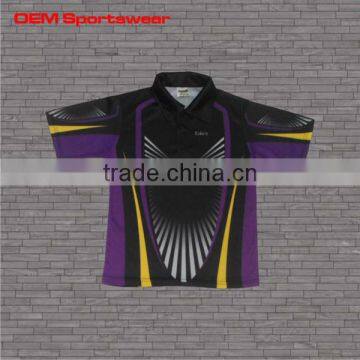 Sublimation bowling polo shirts for club