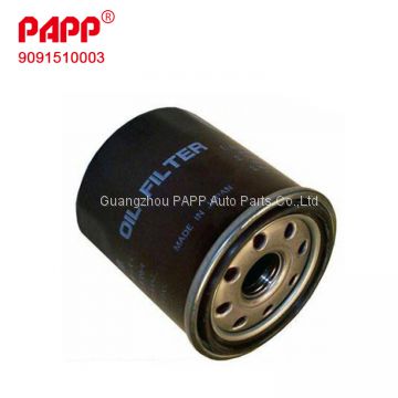 Toyota spare parts best quality of oil filter OE:9091510003