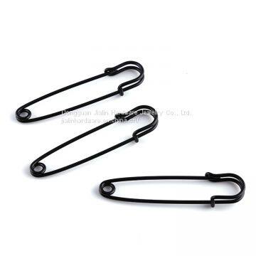 Black Painted Big Garment Brooch Safety Pin 3 Inch Length photo-5