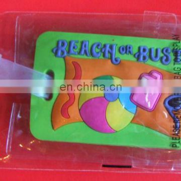 beach design Plastic Travel Tag manufactory