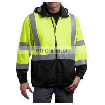 high visibility safety workwear /hi-vis winter safety work jackets