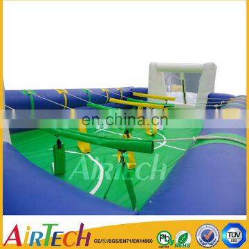 Popular inflatable competition game sport ground portable Soccer field for cheap sale