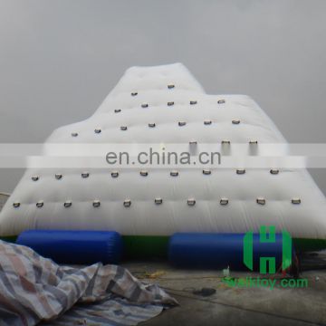 Inflatable Water Rock Climbing Wall / Inflatable Iceberg For Water Park