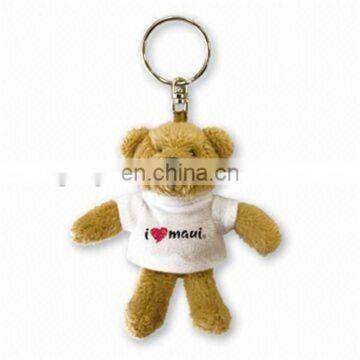 Custom animals plush toys plush keychain teddy bear keychain