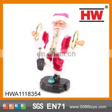 Electric Double Loop Play Football Christmas Items Dancing Santa