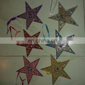 new beaded LACWORK CHRISTMAS TREE ORNAMENTS HANGINGS