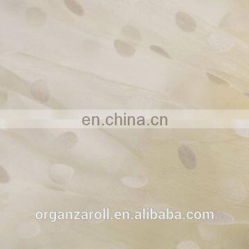 2015 simple curtain design flocked organza curtain fabric