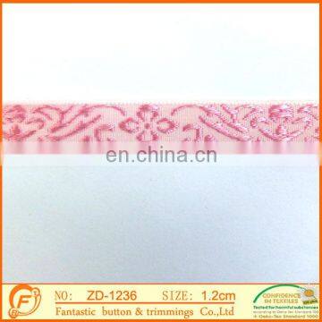 lovely pink fantastic embroidered fashion braid for clothes