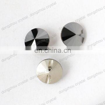 DZ-3119 Pointed Sew on Rivoli Glass Buttons for Clothing photo-6