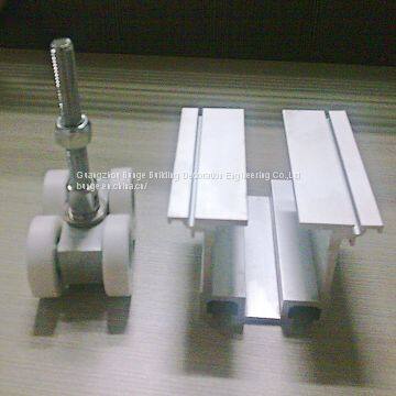 Black Anodized Powder Coating Office Partition Aluminum Extrusion Profiles photo-4